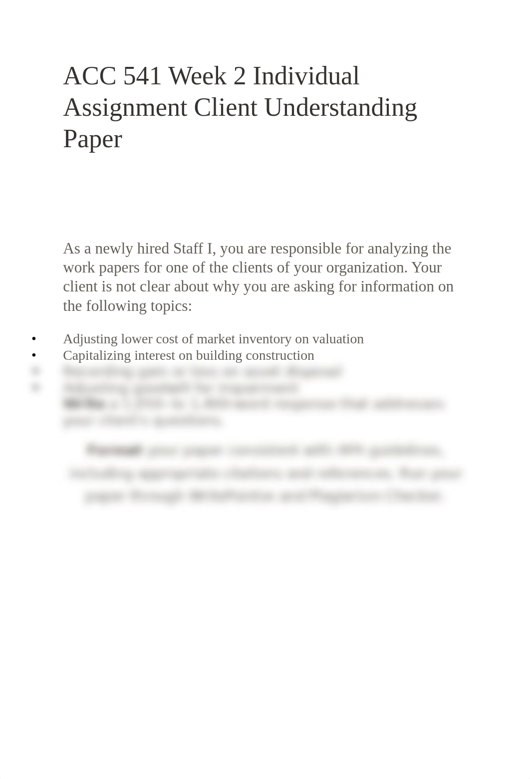 ACC 541 Week 2 Individual Assignment Client Understanding Paper_dtkm4tzemr5_page1