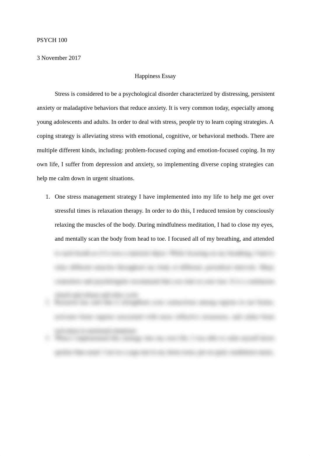 Happiness essay Psy 100.docx_dtktipc762e_page1