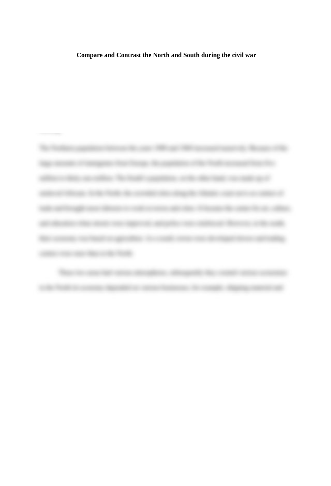 Essay 9-Compare and Contrast the North and South during the civil war.docx_dtl79jl0h0u_page1