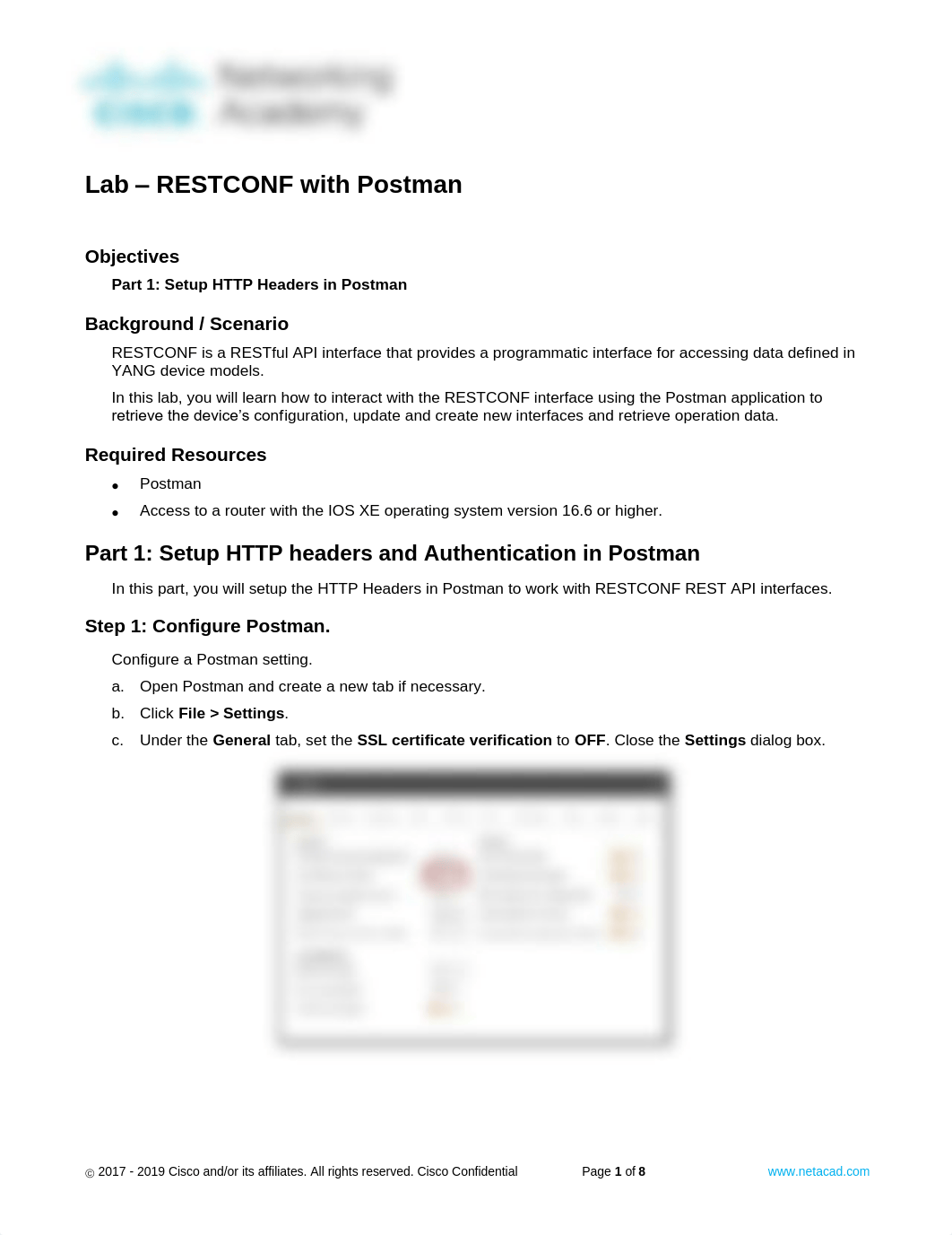 2.4 Lab - RESTCONF with Postman.pdf_dtlctbrha25_page1