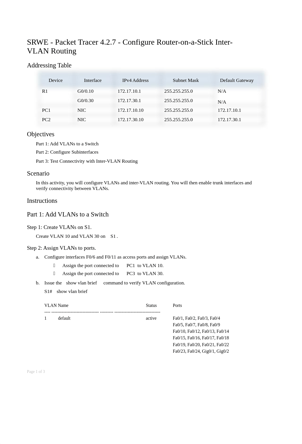 4.2.7 Packet Tracer - Configure Router-on-a-Stick Inter-VLAN Routing - completed.docx_dtlhrnjbda7_page1