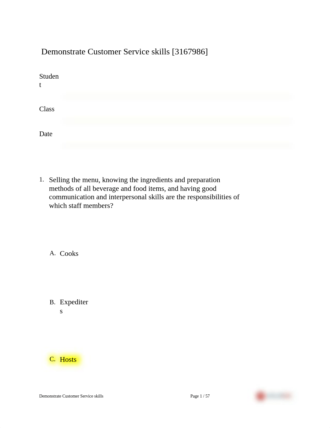 Customer service skills Assessment turn in .docx_dtlko6ecqfu_page1