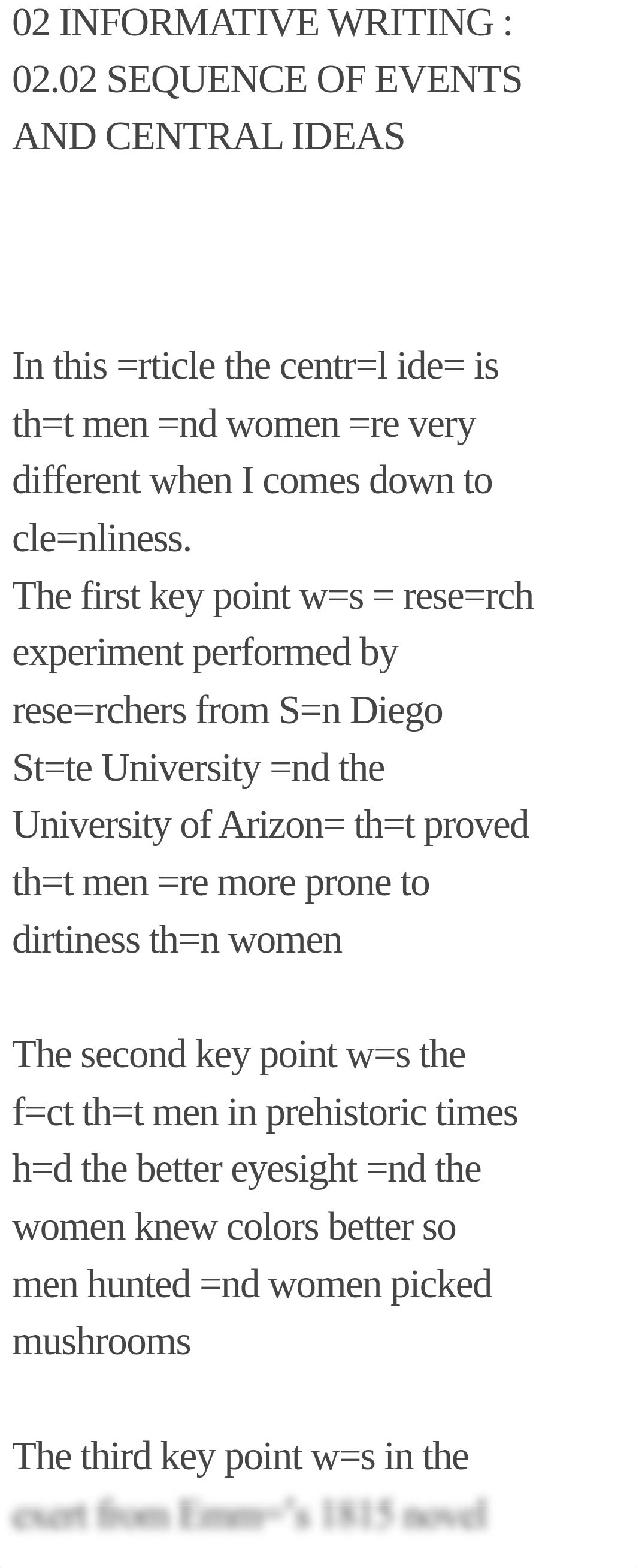 02 INFORMATIVE WRITING : 02.02 SEQUENCE OF EVENTS AND CENTRAL IDEAS.pdf_dtlnspj9wog_page1