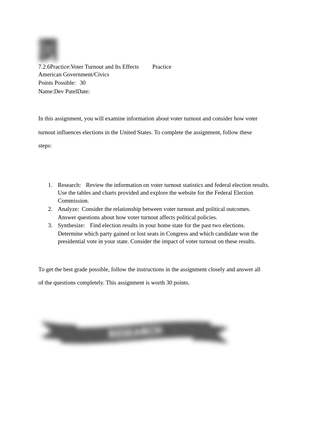 Practice Voter turnout and its effect .pdf_dtloybjj132_page1