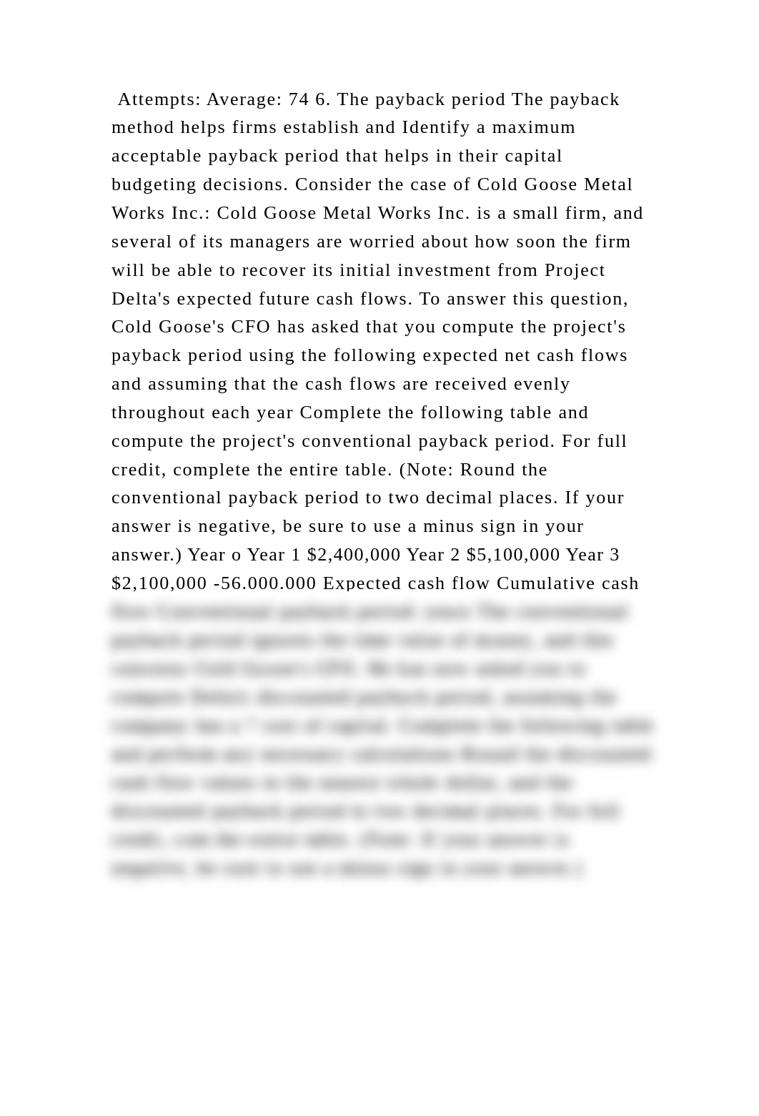 Attempts Average 74 6. The payback period The payback method helps .docx_dtlxnnk35s5_page2