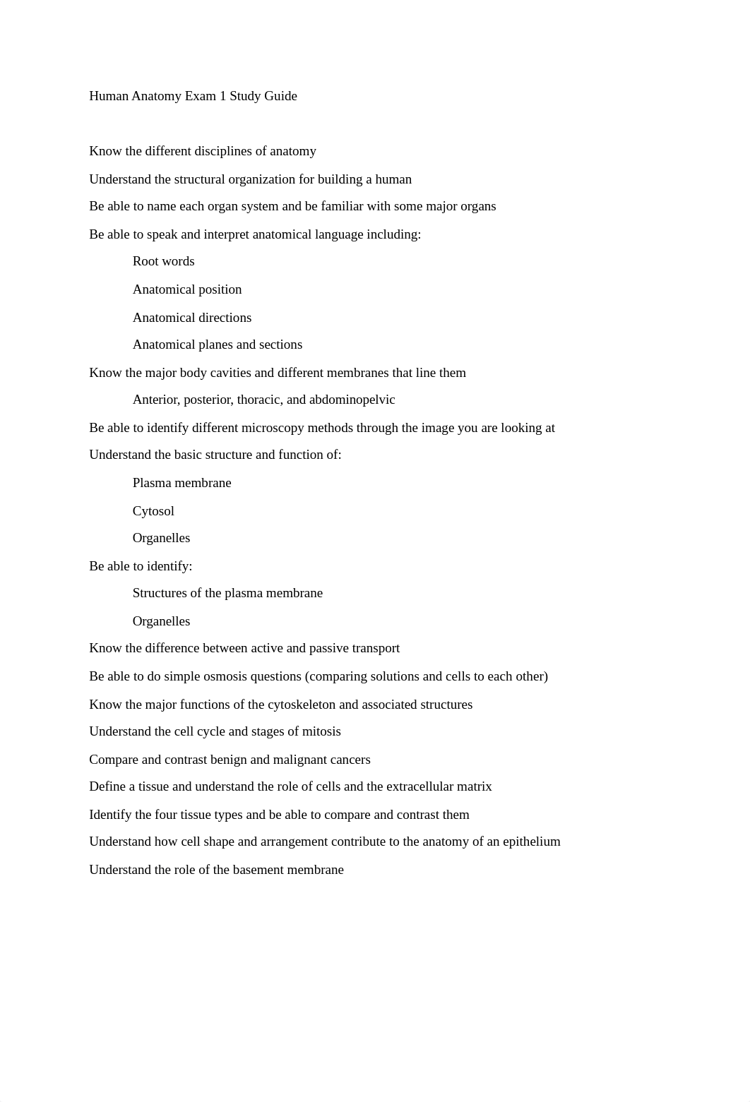 Human Anatomy Exam 1 Study Guide.docx_dtmvcu6hj0i_page1