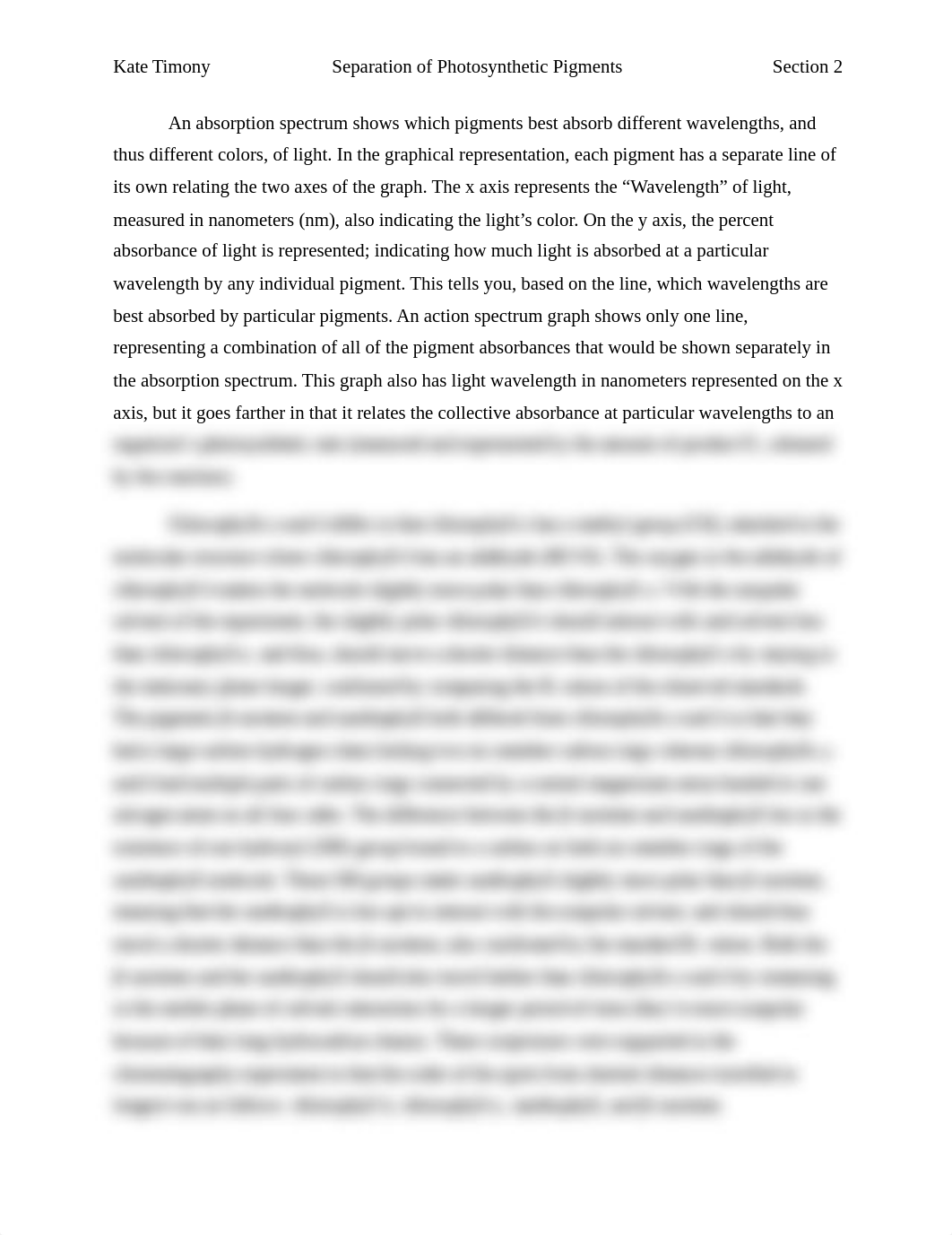 Separation of Photosynthetic Pigments Lab Short Report Questions_dtmzhsra6vr_page1