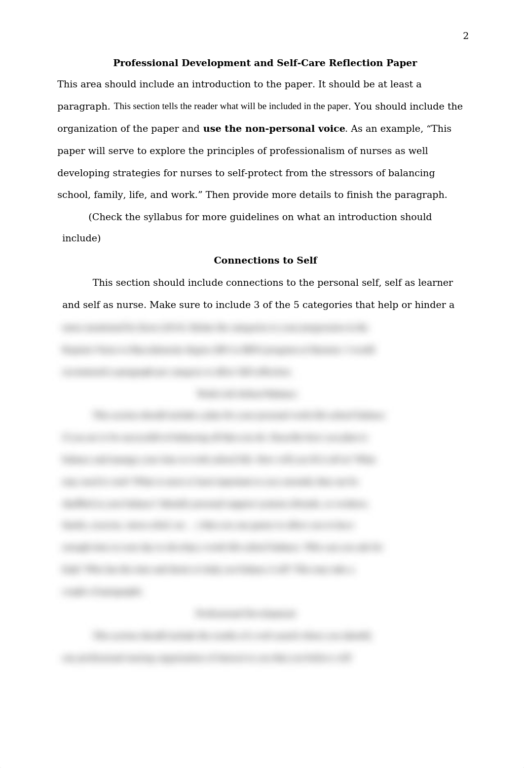 Sample Paper for Professional Development and Self-Care Reflection Paper 7th edition - Georgia 11pt_dtn0i5s351p_page2