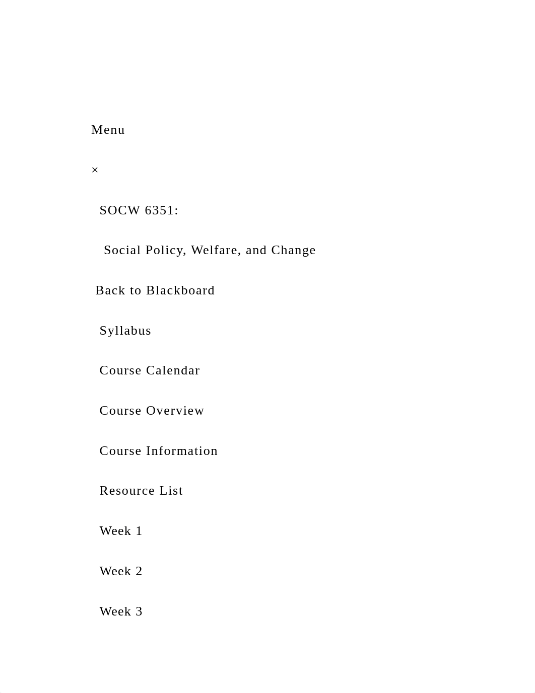 Menu     ×       SOCW 6351          Social Policy, Welf.docx_dtn16k5k2ds_page2