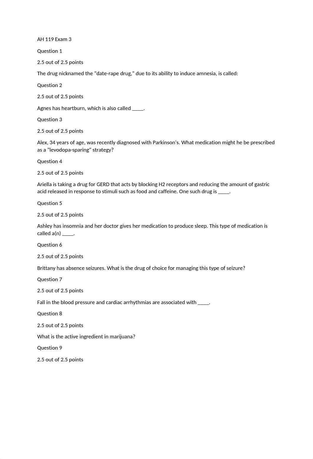 AH 119 Exam 3 questions.docx_dtn96nydpcf_page1