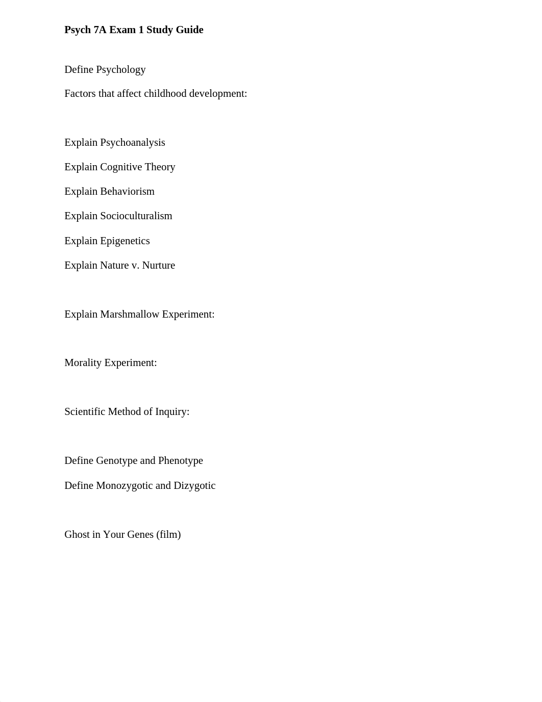 Psych 7A Exam 1 Study Guide .docx_dtnxsv522y3_page1