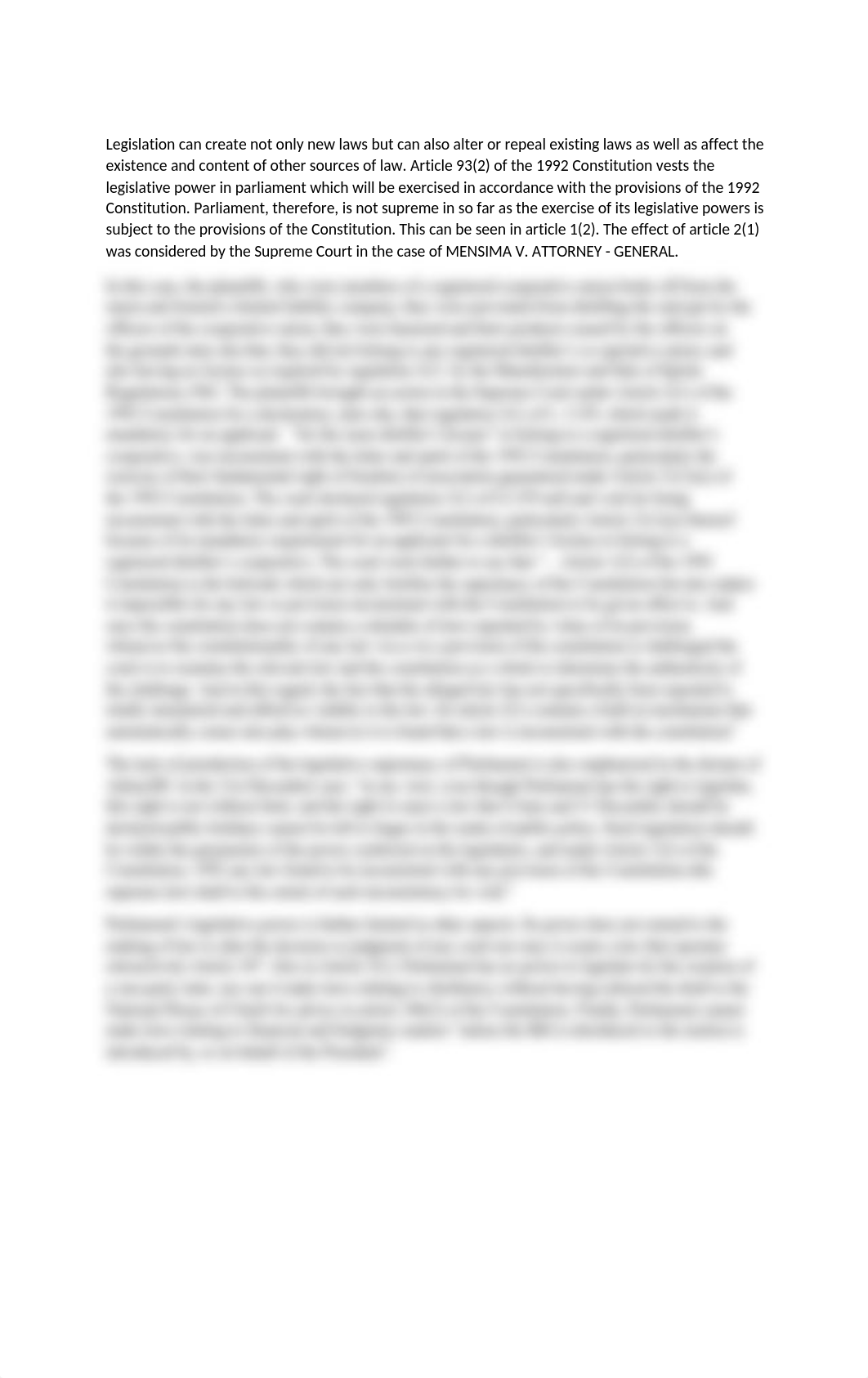 Identify the sources of law outlined in Article 11 of the Constitution of the Republic of Ghana.docx_dto2qs2ci7m_page2