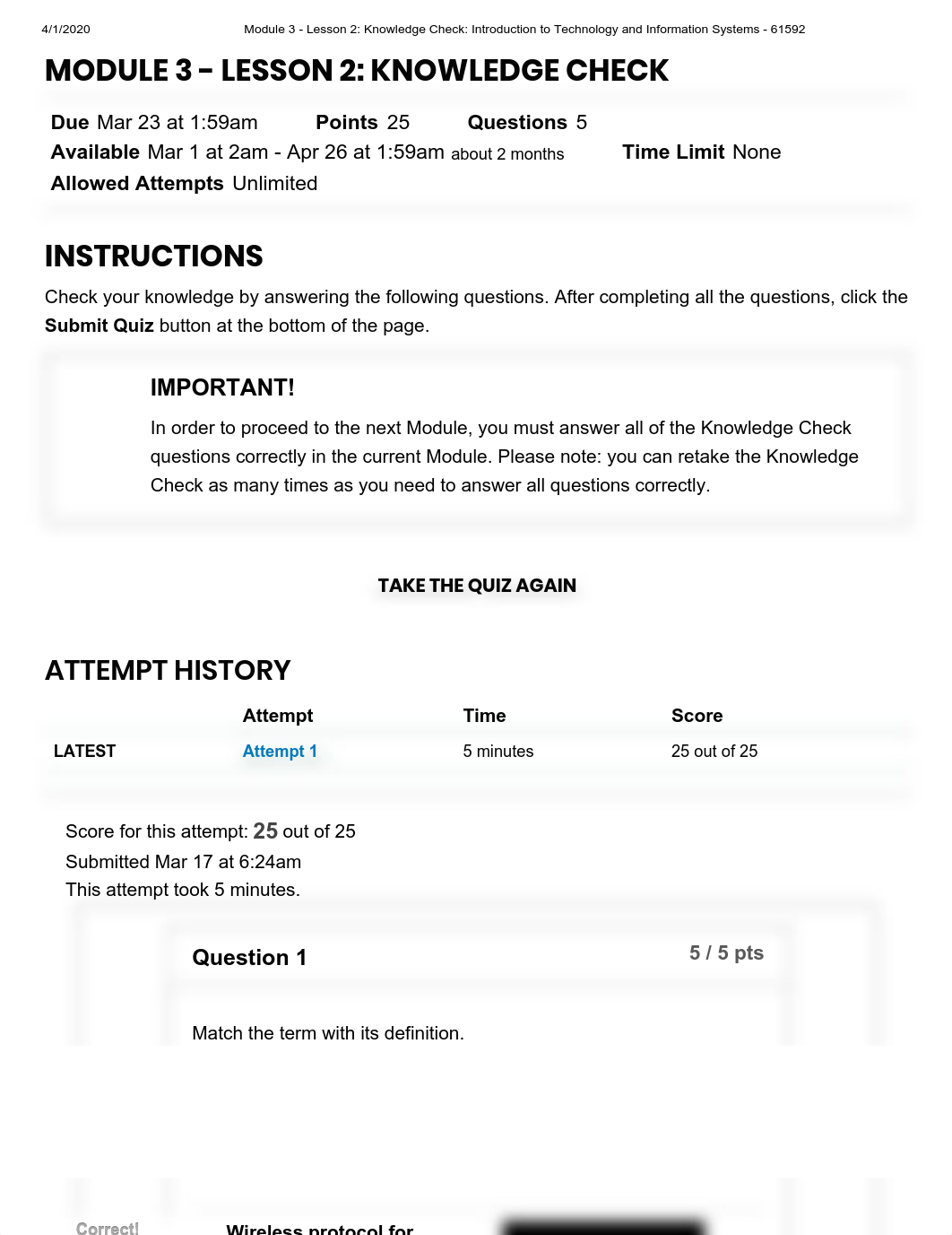 Module 3 - Lesson 2_ Knowledge Check_ Introduction to Technology and Information Systems - 61592.pdf_dtoa95djex2_page1