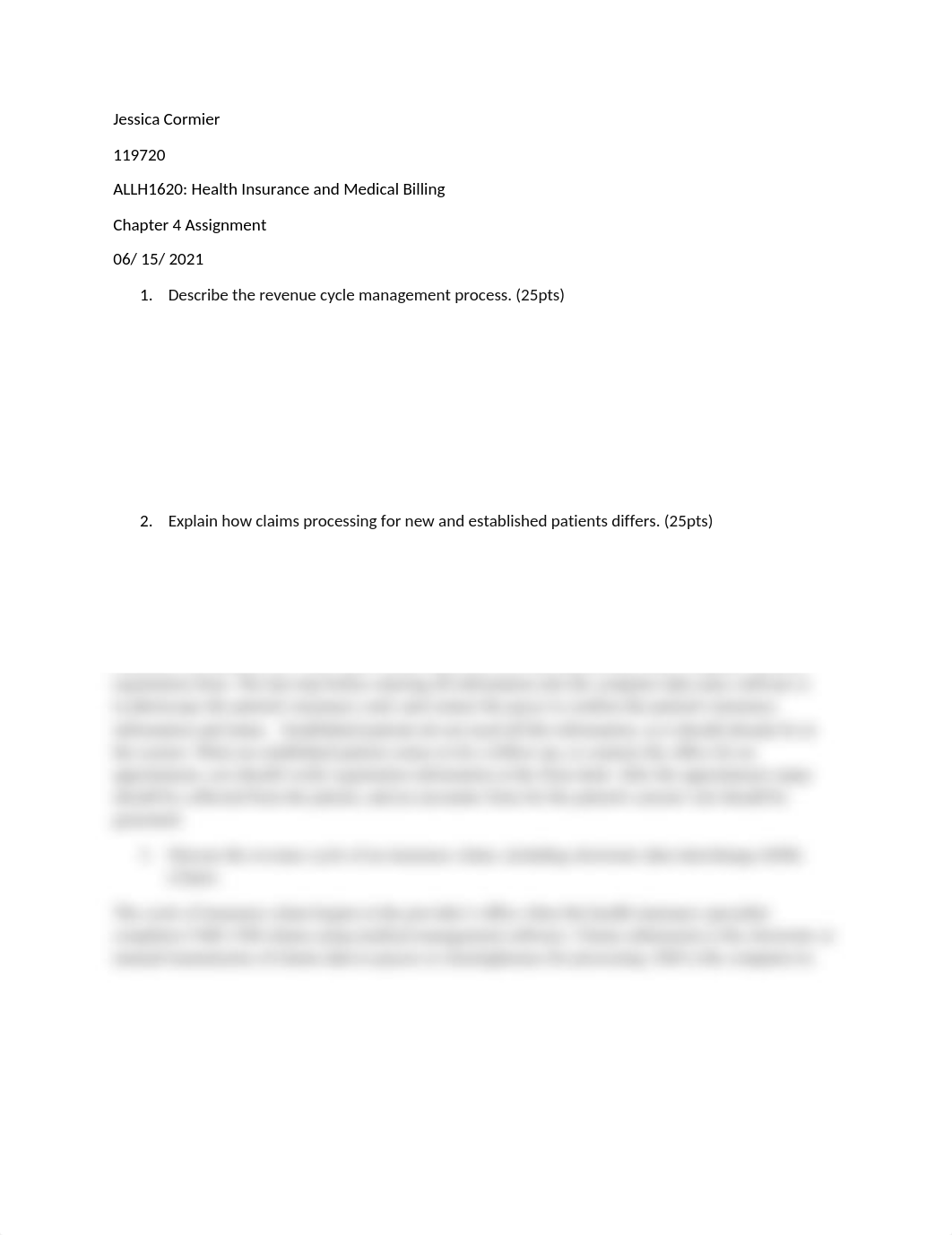 Health insurance and medical billing ch 4 assignment.docx_dtoev7uq6zj_page1