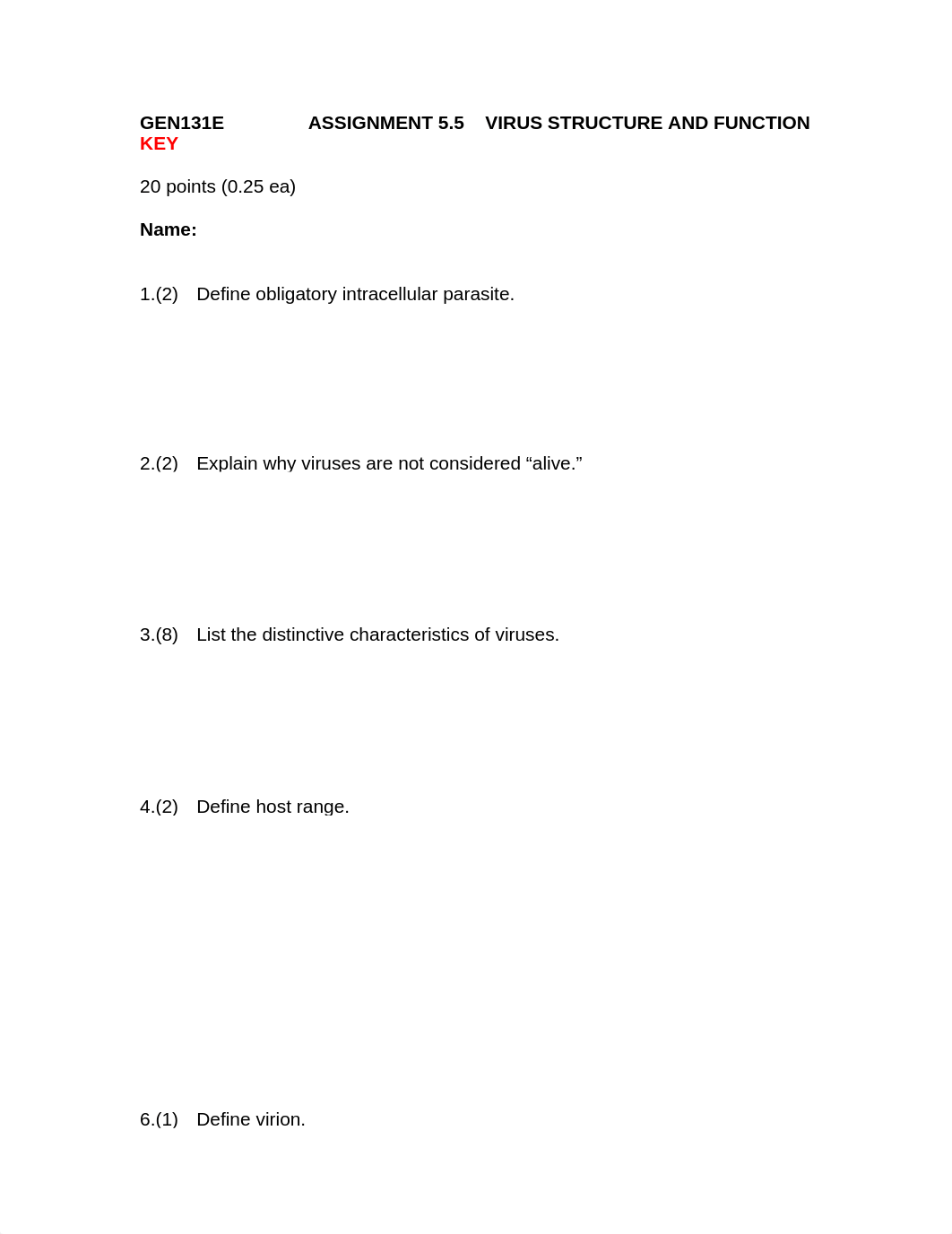 ASSN 5.5 VIRUS STRUCTURE AND FUNCTION KEY NEW.docx_dtohsz864wa_page1