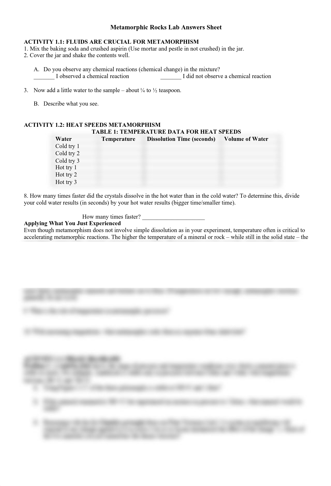 Metamorphic Rocks Lab Answers Sheet.pdf_dtokbwlp3fw_page1