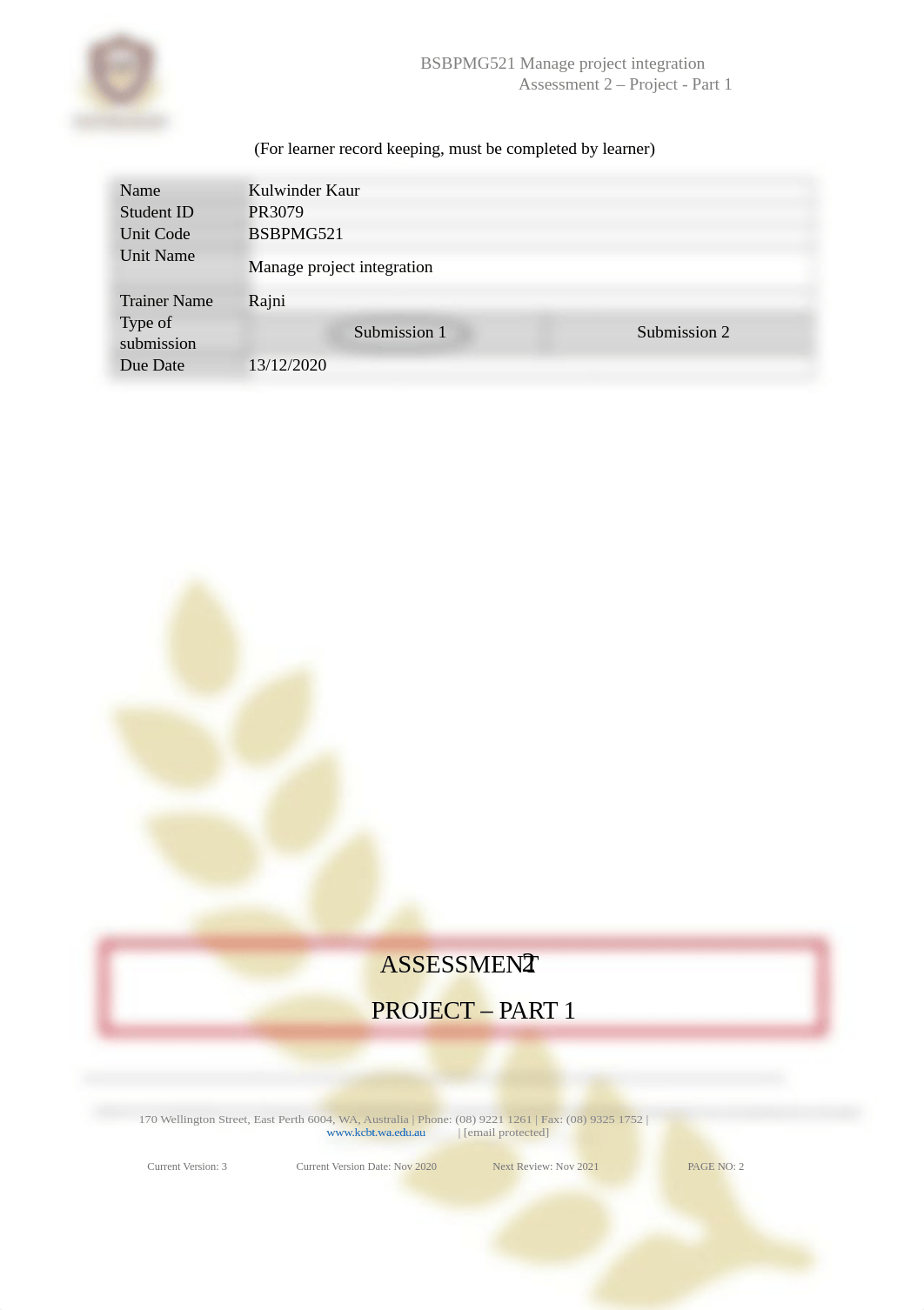 BSBPMG521 - Assessment 2  - V3 - Nov 2020.docx_dtoqhzhjyf6_page2