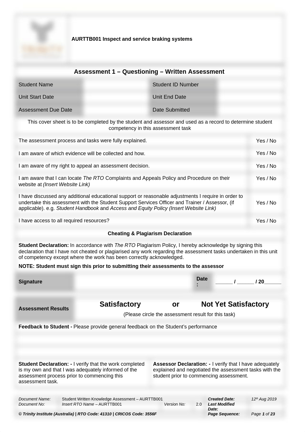 AURTTB001_Assessment 1 Written Knowledge Question_V2.docx_dtp6hzsu0h2_page1