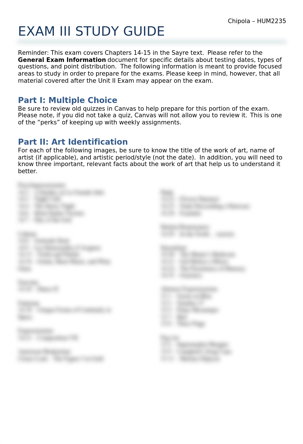 HUM2235 Study Guide Exam III (1).docx_dtp7j4bm0kc_page1
