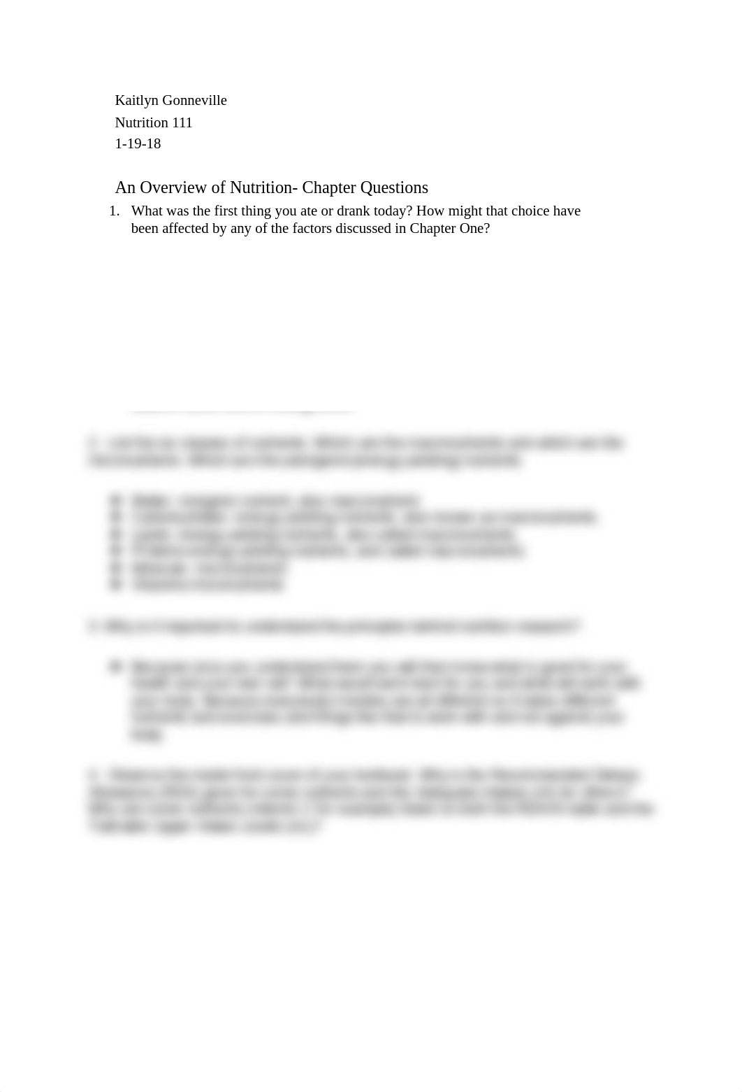 Nutrition 111, An Overview of Nutrition- Chapter Questions_dtp99r3hrkn_page1