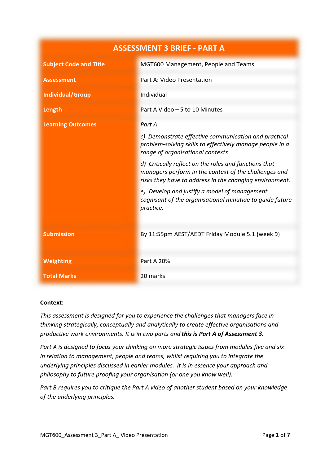 MGT600_Assessment 3_Part A_ Video Presentation.pdf_dtpc82qpfao_page1