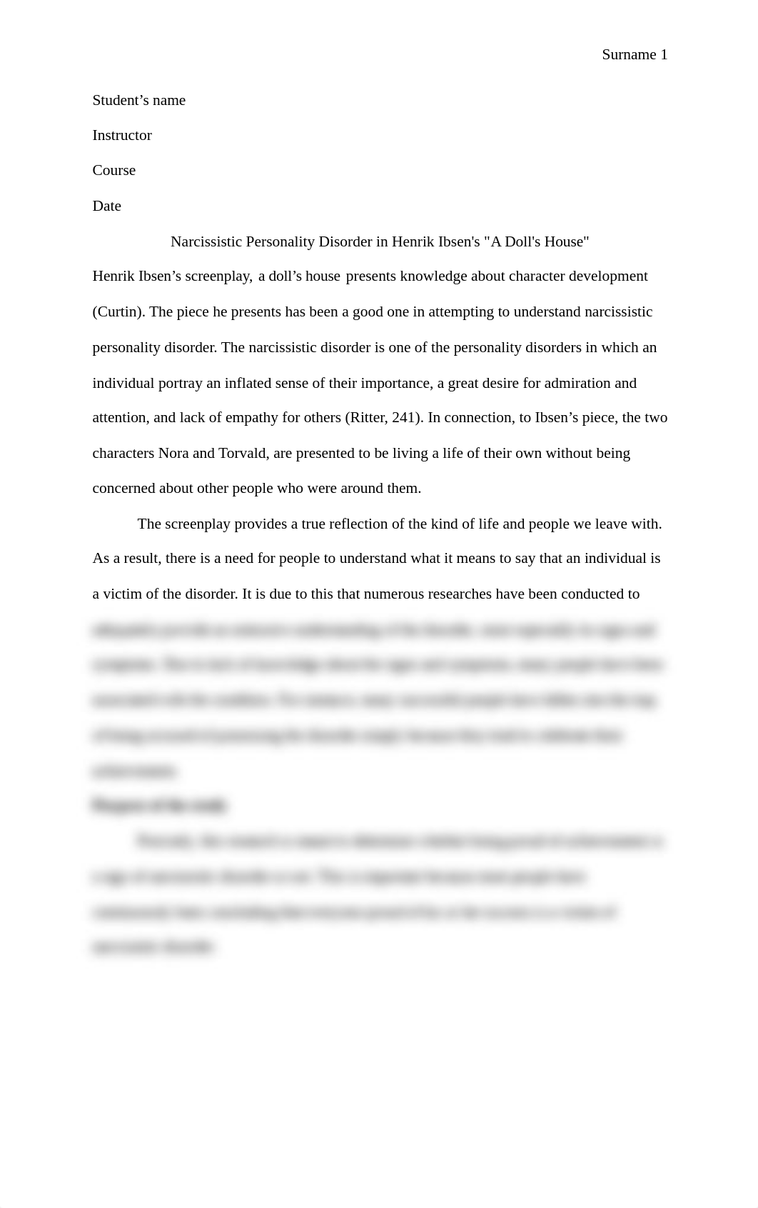 Narcissistic Personality Disorder in Henrik Ibsen's.docx_dtph7qan422_page1