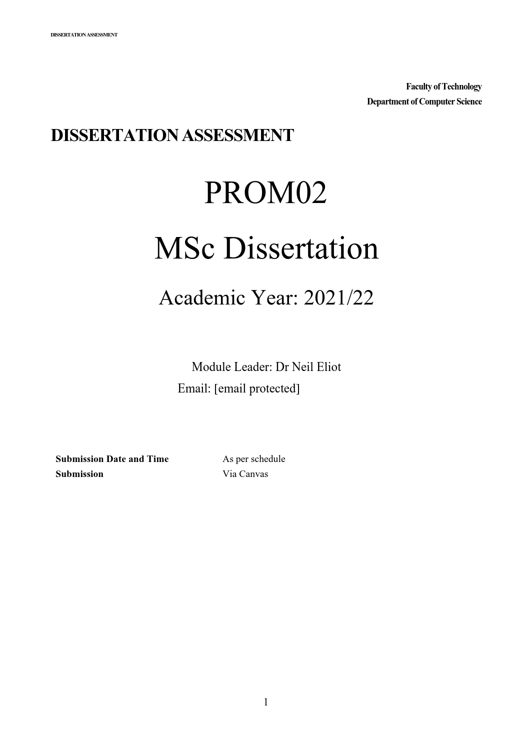 2021 PROM02 - Assignment 2 - Dissertation - Assessment.pdf_dtplu8oi5bh_page1