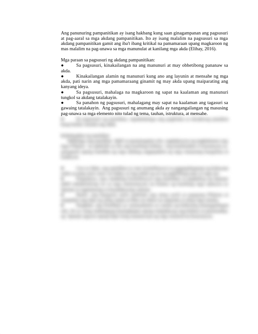 Ang panunuring pampanitikan ay isang hakbang kung saan ginagampanan ang pagsusuri at pag.docx_dtpqwgevuru_page1