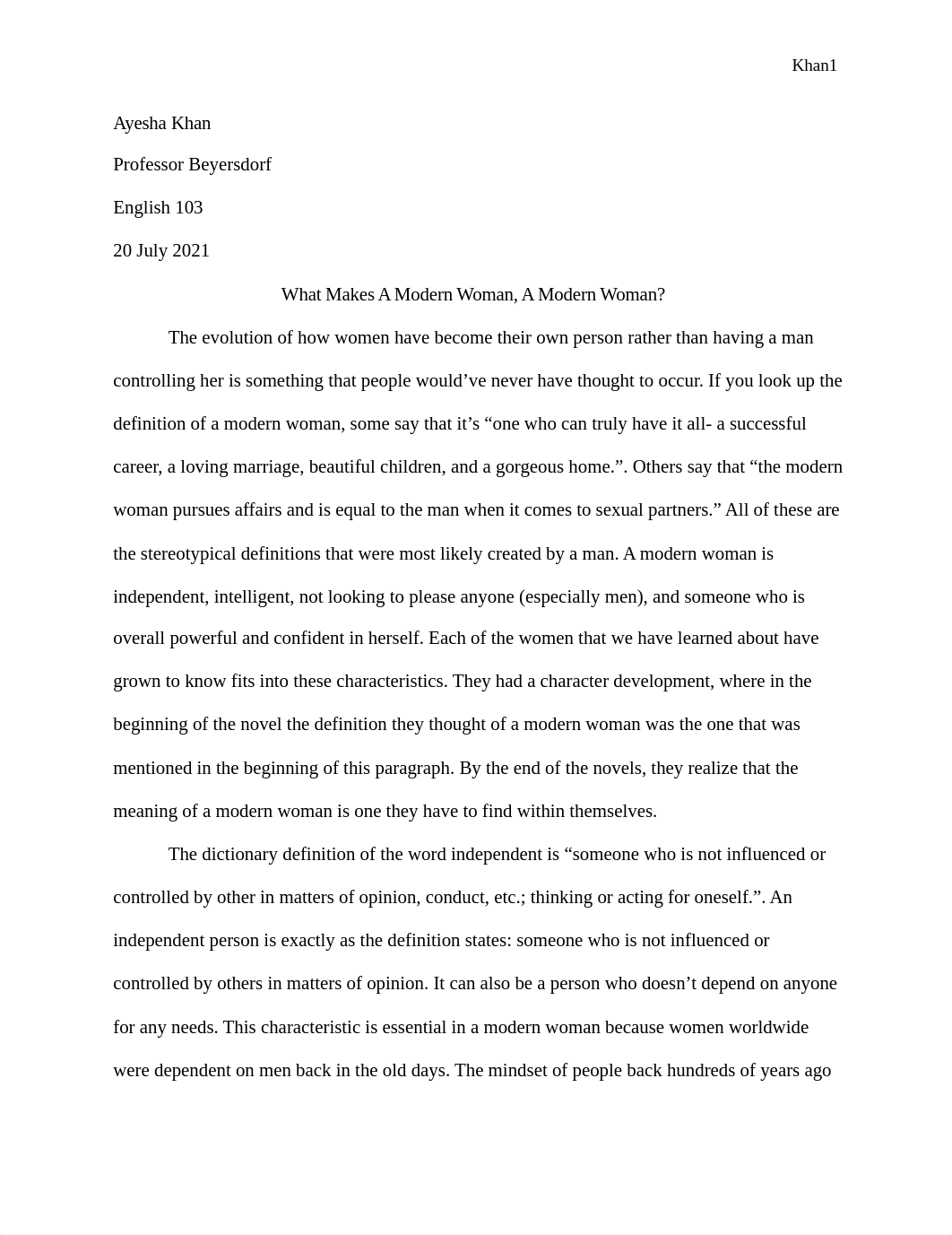 modern woman essay.docx_dtptzv8i40g_page1