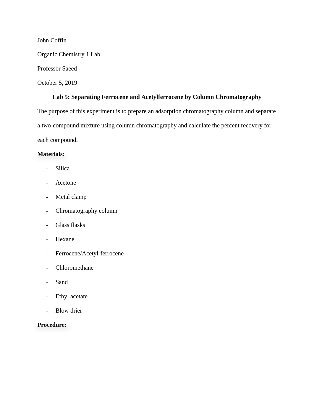 Lab 5-separating ferrocene and acetyl-ferrocene by column chromatography.docx_dtpwkckuoth_page1