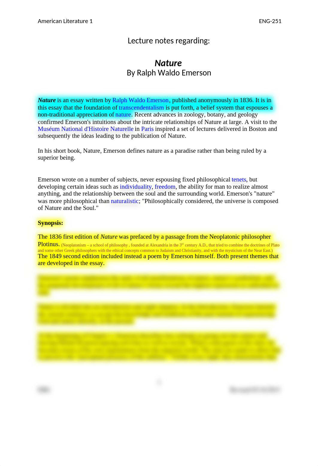 Ralph Waldo Emerson's - Nature Lecture Notes.doc_dtq44uluee9_page1