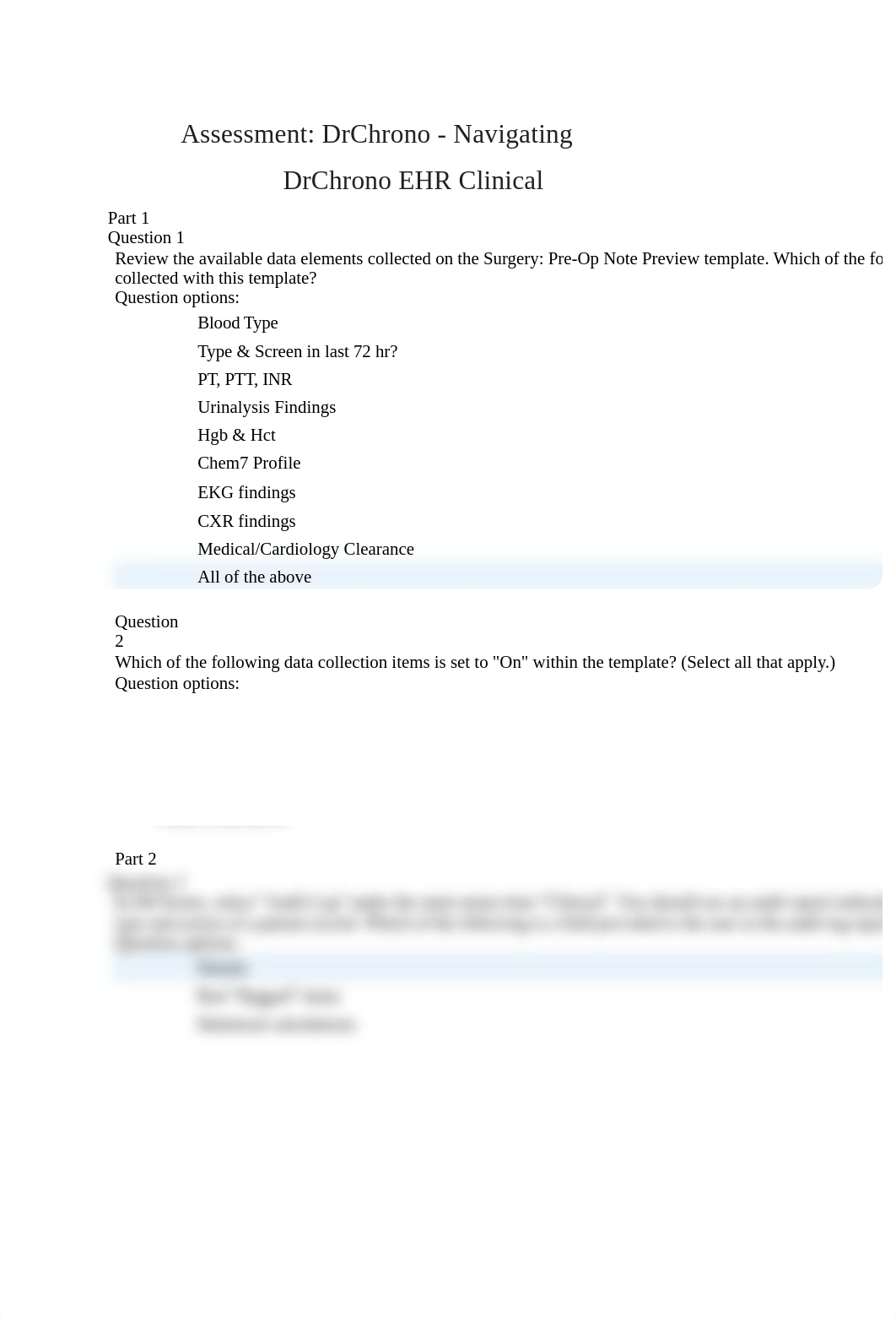 Assessment- DrChrono - Navigating DrChrono EHR Clinical.docx_dtq6ofivar8_page1