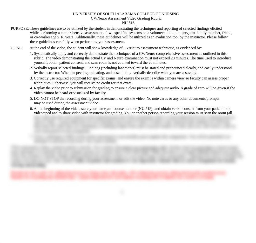 NU 518 CV Neuro Physical Assessment Video Grading Rubric (3).pdf_dtqddtbvw4k_page1