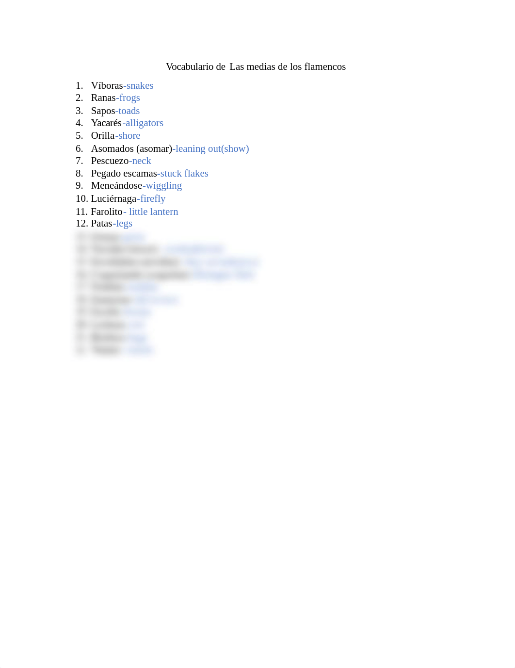 Vocabulario de Las medias de los flamencos.docx_dtqp6h5qzp6_page1