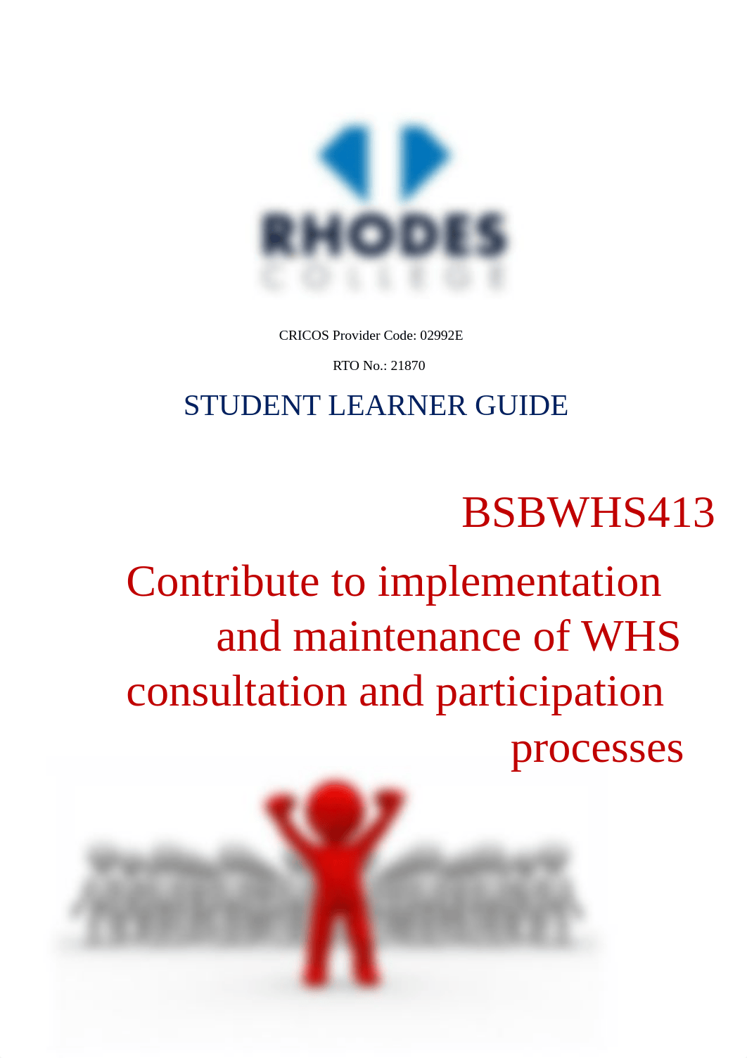 SLG - BSBWHS413 - BSBWHS413 - Contribute to implementation and maintenance of WHS consultation - v M_dtqrwbgknh2_page1