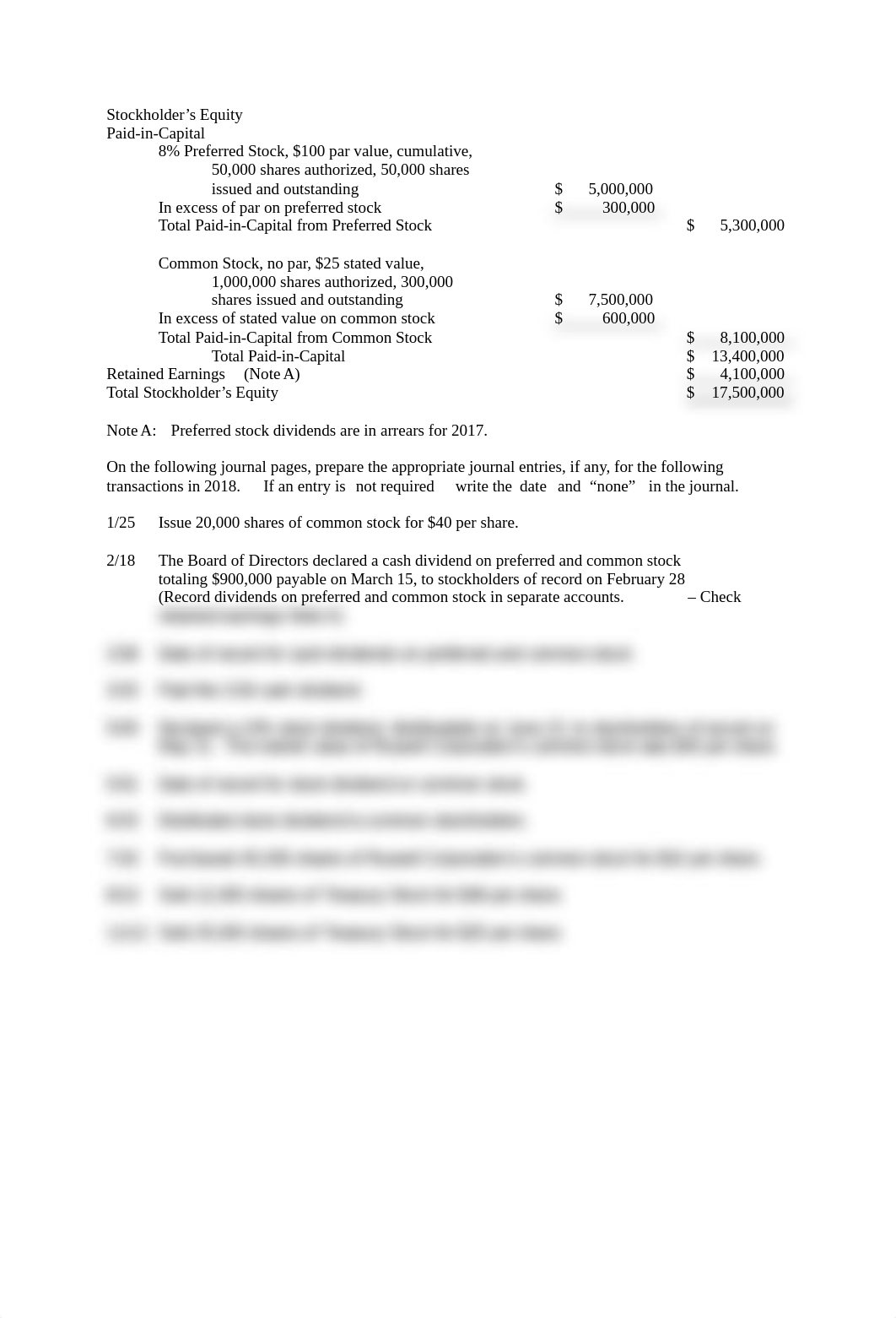 Chapter 14 Homework on Journal Entries, Common Stock and Preferred Stock Dividends1.doc_dtqyb5hhy7w_page1