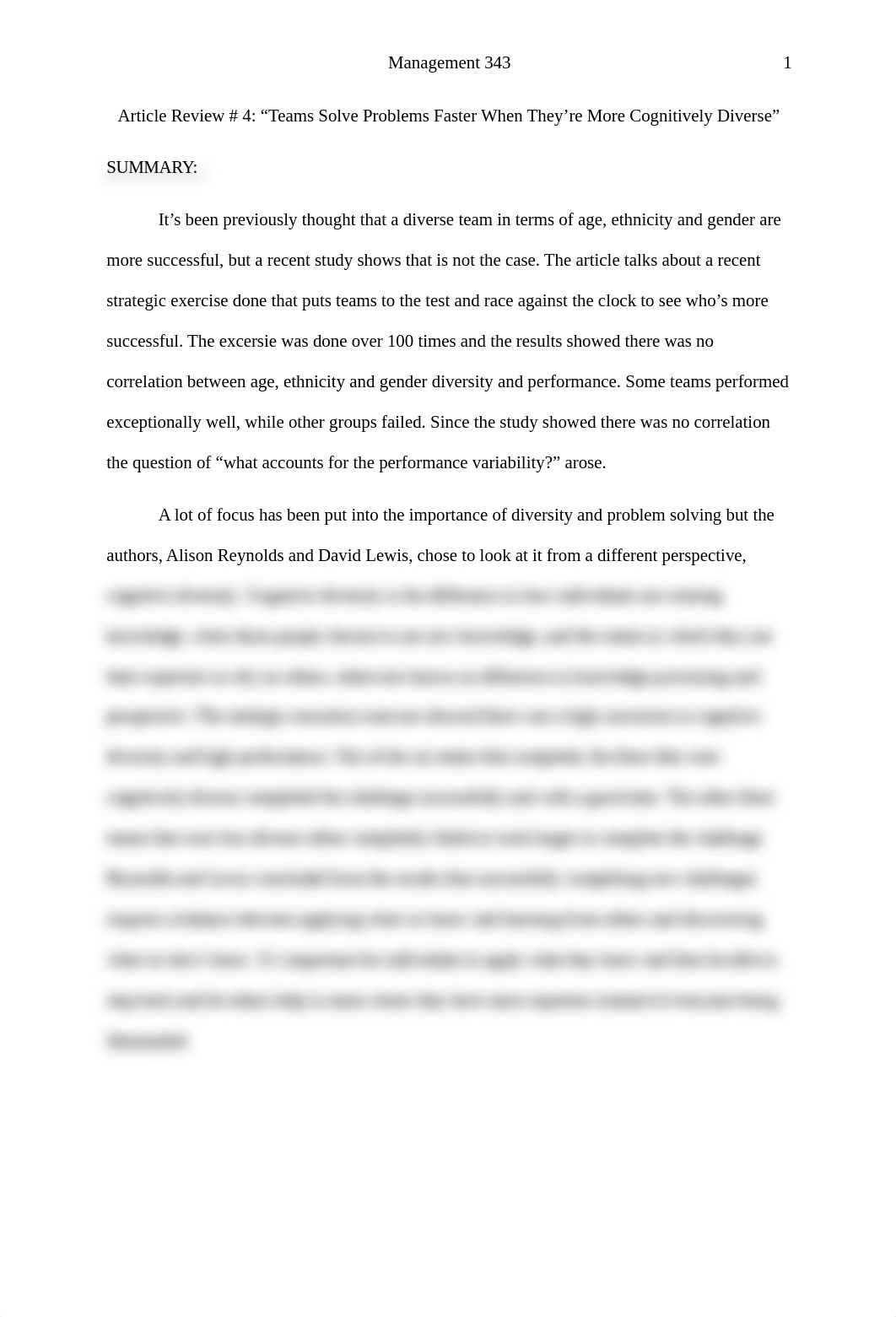 Article Review Teams Solve Problems Faster When They're More Cognitively Diverse.docx_dtr2geoptu1_page1