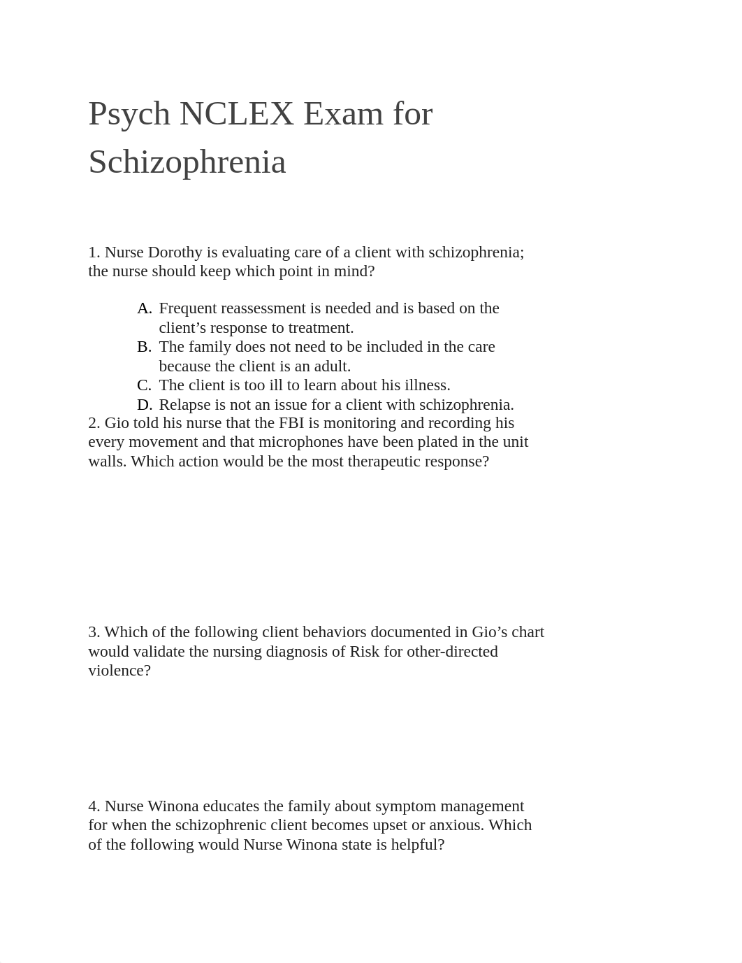 Psych NCLEX Exam for Schizophrenia-PT072-PSYCH TECH.docx_dtrfegy0vma_page1