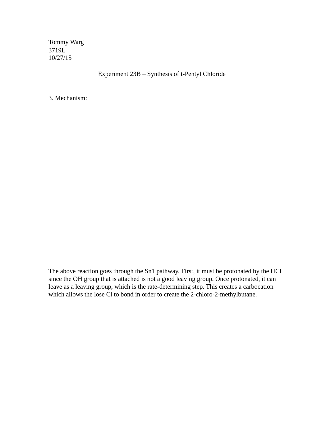 Experiment 23B - Synthesis of t-Pentyl Chloride_dtrhtcl6vdf_page1