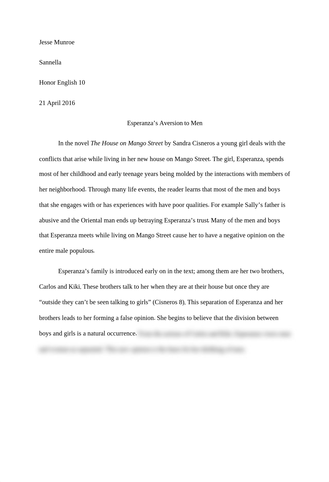 Jesse Munroe The House On Mango Street Cause and Effect Essay.docx_dtrmh9hewb0_page1