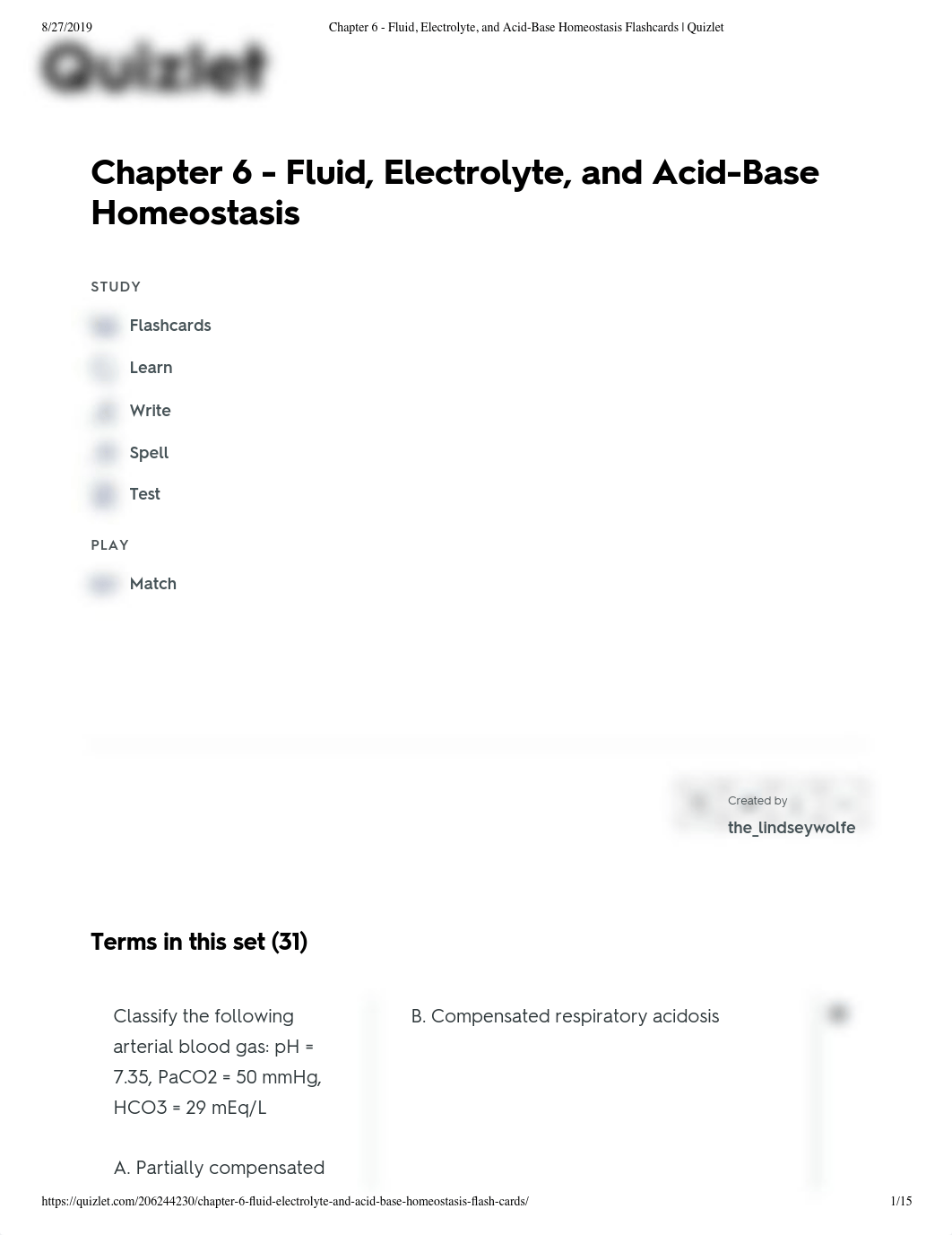 Chapter 6 - Fluid, Electrolyte, and Acid-Base Homeostasis Flashcards _ Quizlet.pdf_dts83nhqke8_page1