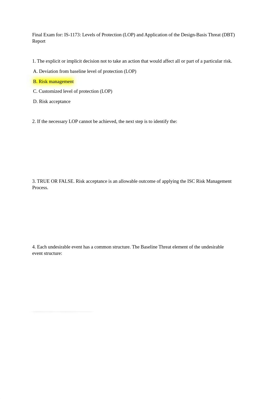 IS-1173 Levels of Protection (LOP) and Application of the Design-Basis Threat (DBT) Report.docx_dtsmk8iy6zc_page1