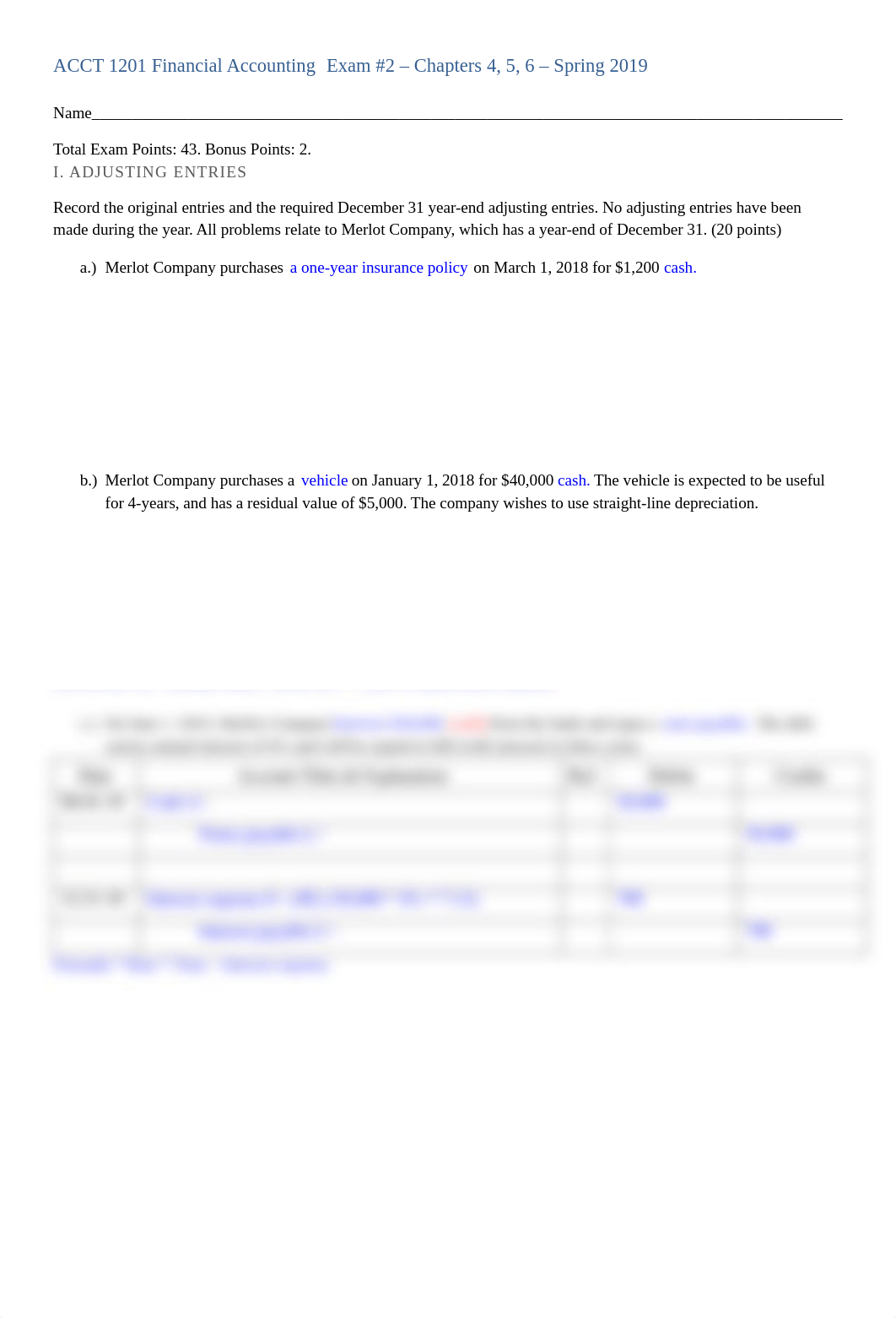 ACCT 1201 Financial Accounting  Exam #2 SOLUTIONS.pdf_dtsooh6aqu9_page1