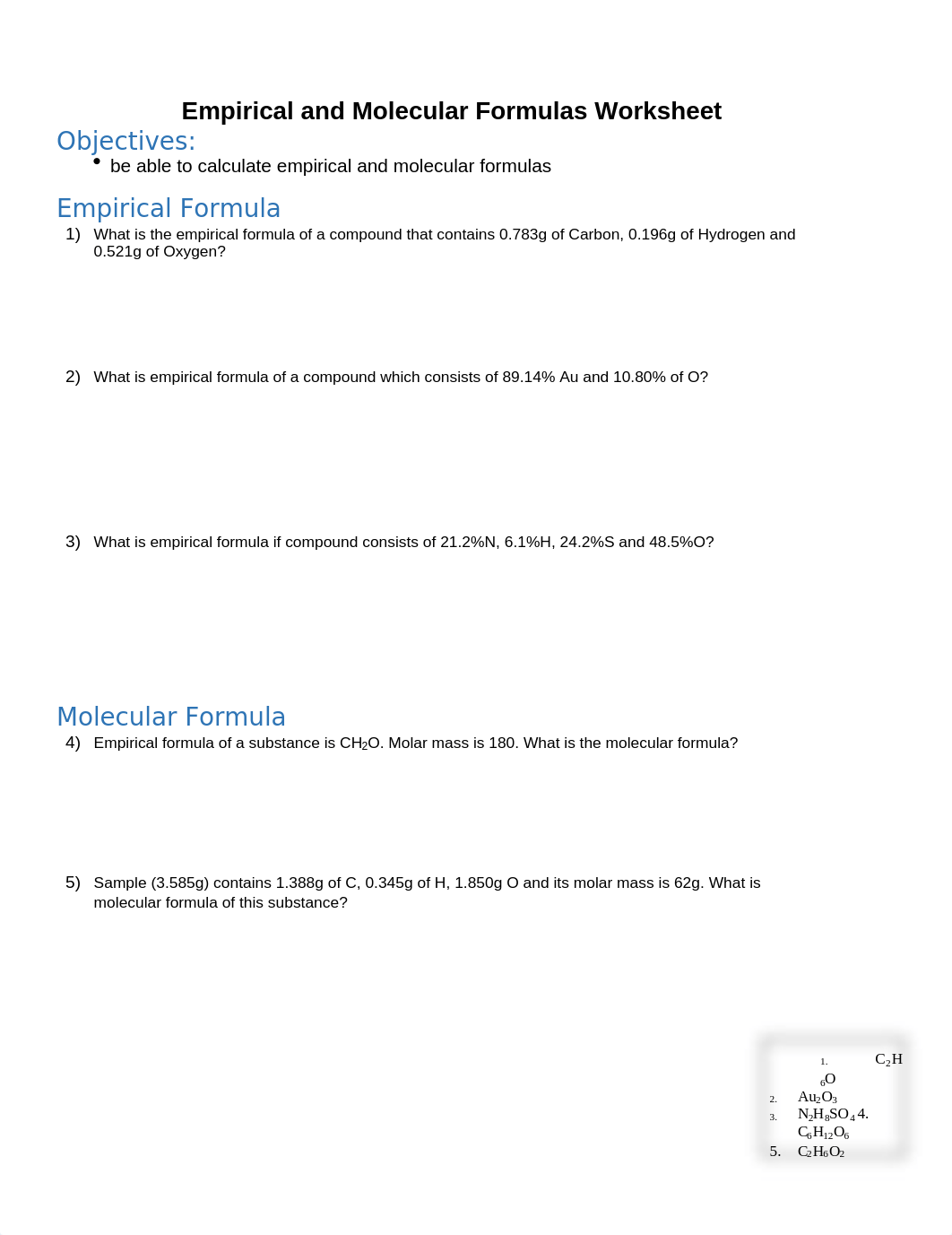 Chapter 10 day  8 Empirical Formula molecular formulas.docx_dtsu6zw40zj_page1