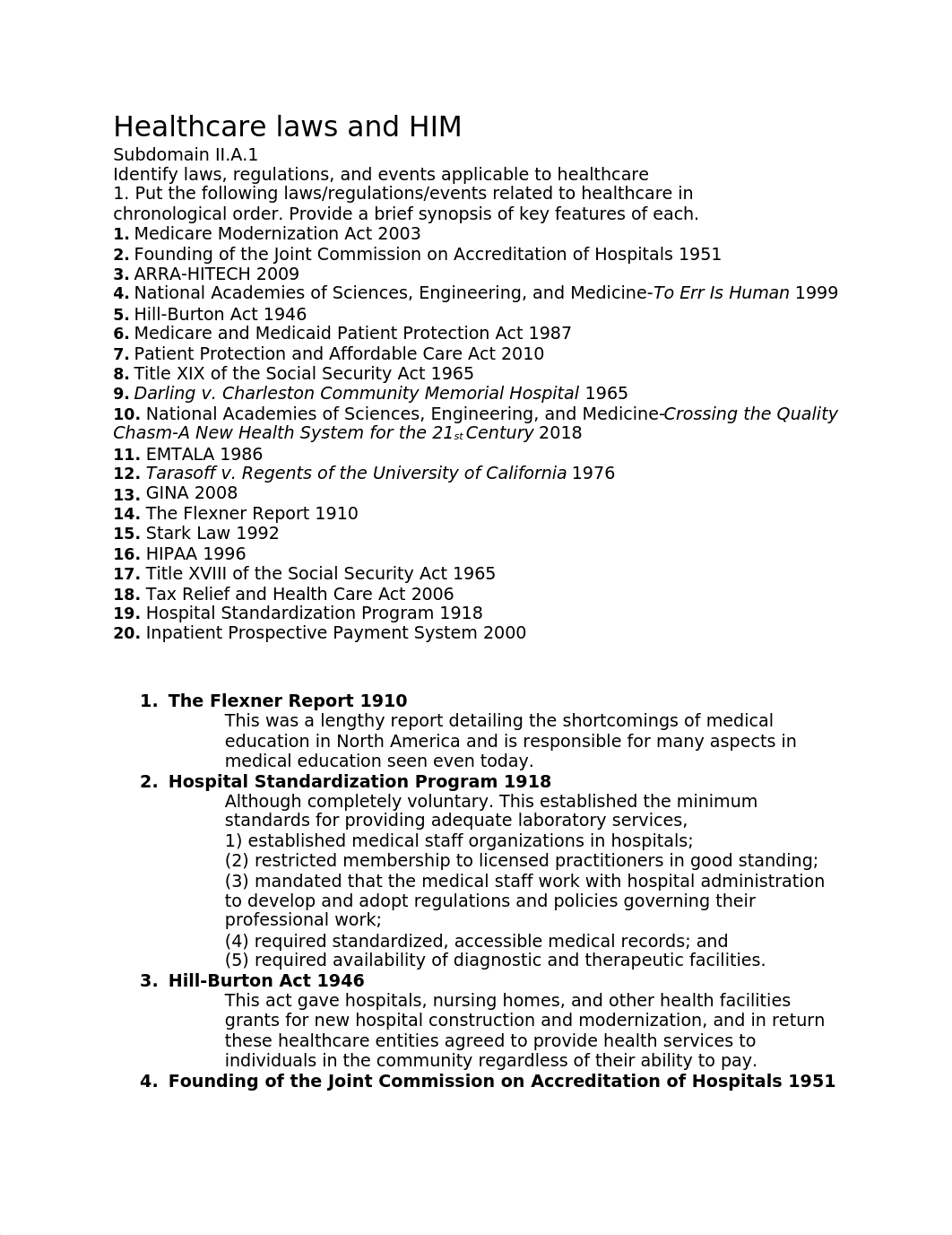 CAHS 206 Chapter 1 Healthcare laws and HIM (1).docx_dtt0ypfs67s_page1