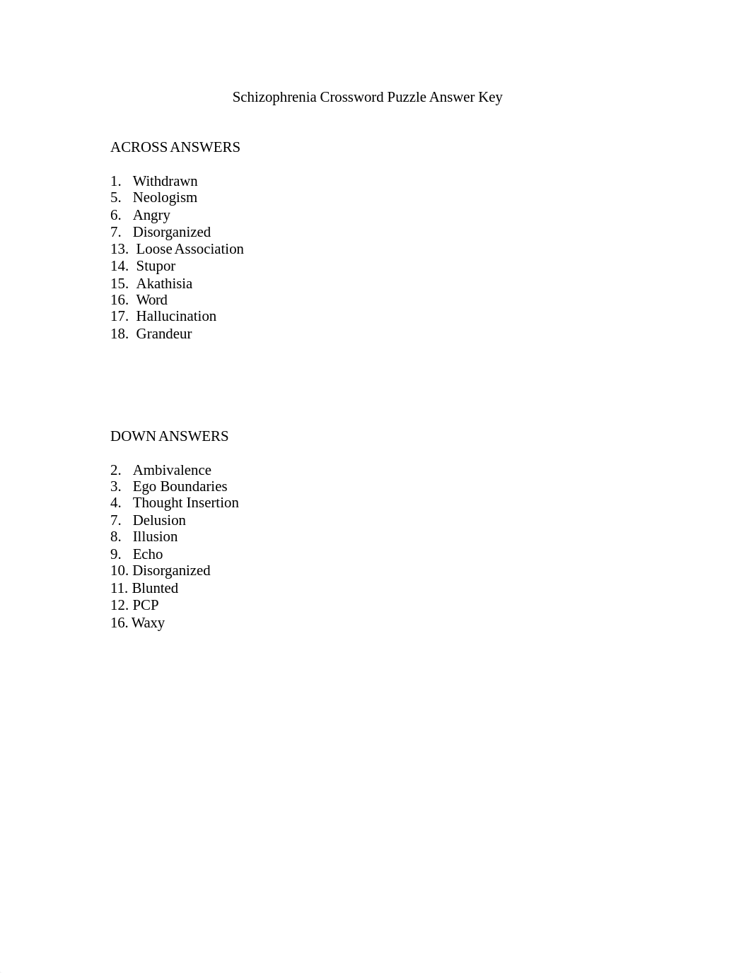 Schizophrenia Crossword Puzzle Answer Key.doc_dttagts85ty_page1