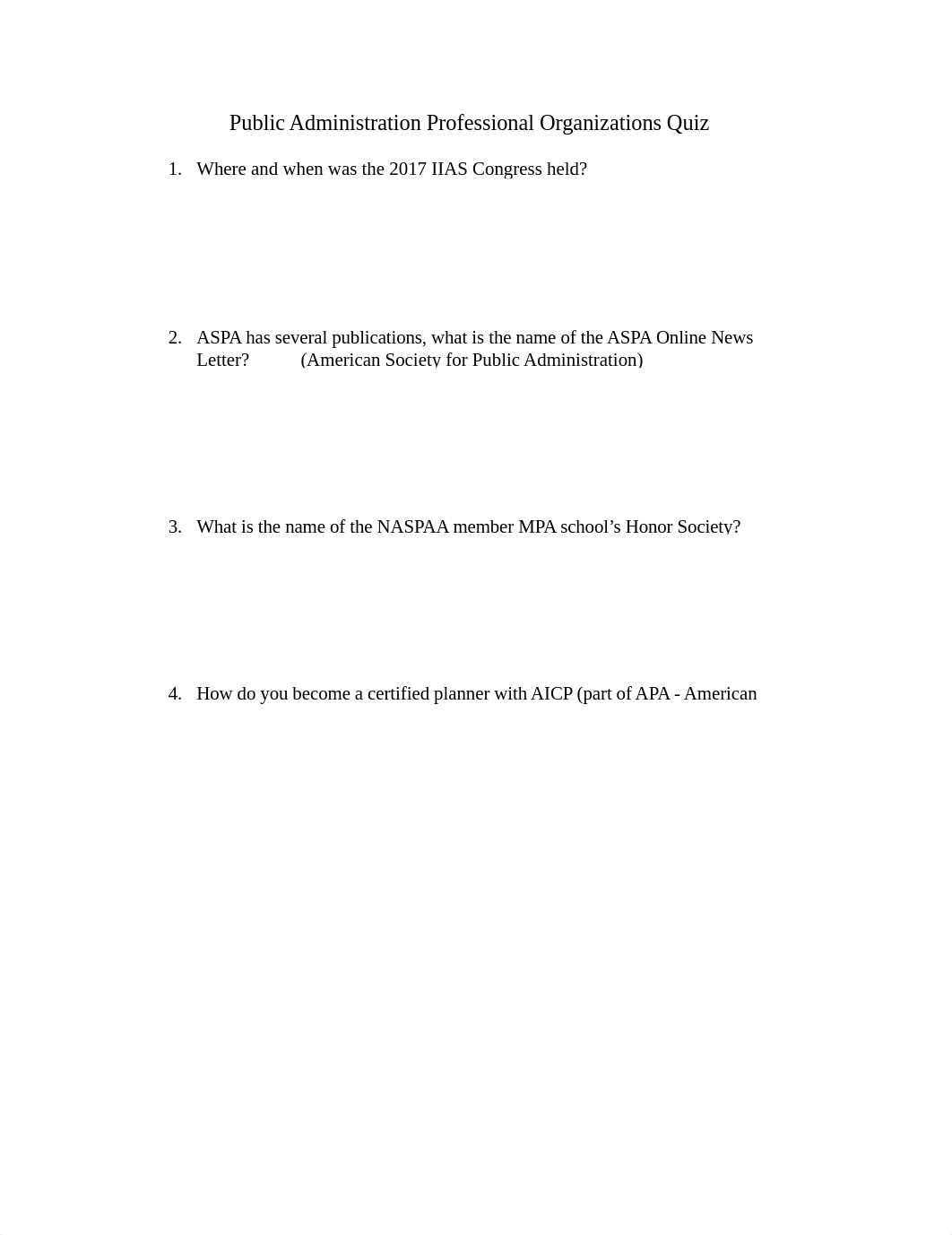 Public Administration Professional Organizations Quiz.docx_dttlqwzt5h2_page1