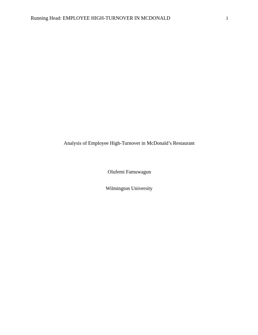 Analysis of Employee High-Turnover in McDonald's Restaurant.docx_dttoi8d3w4f_page1