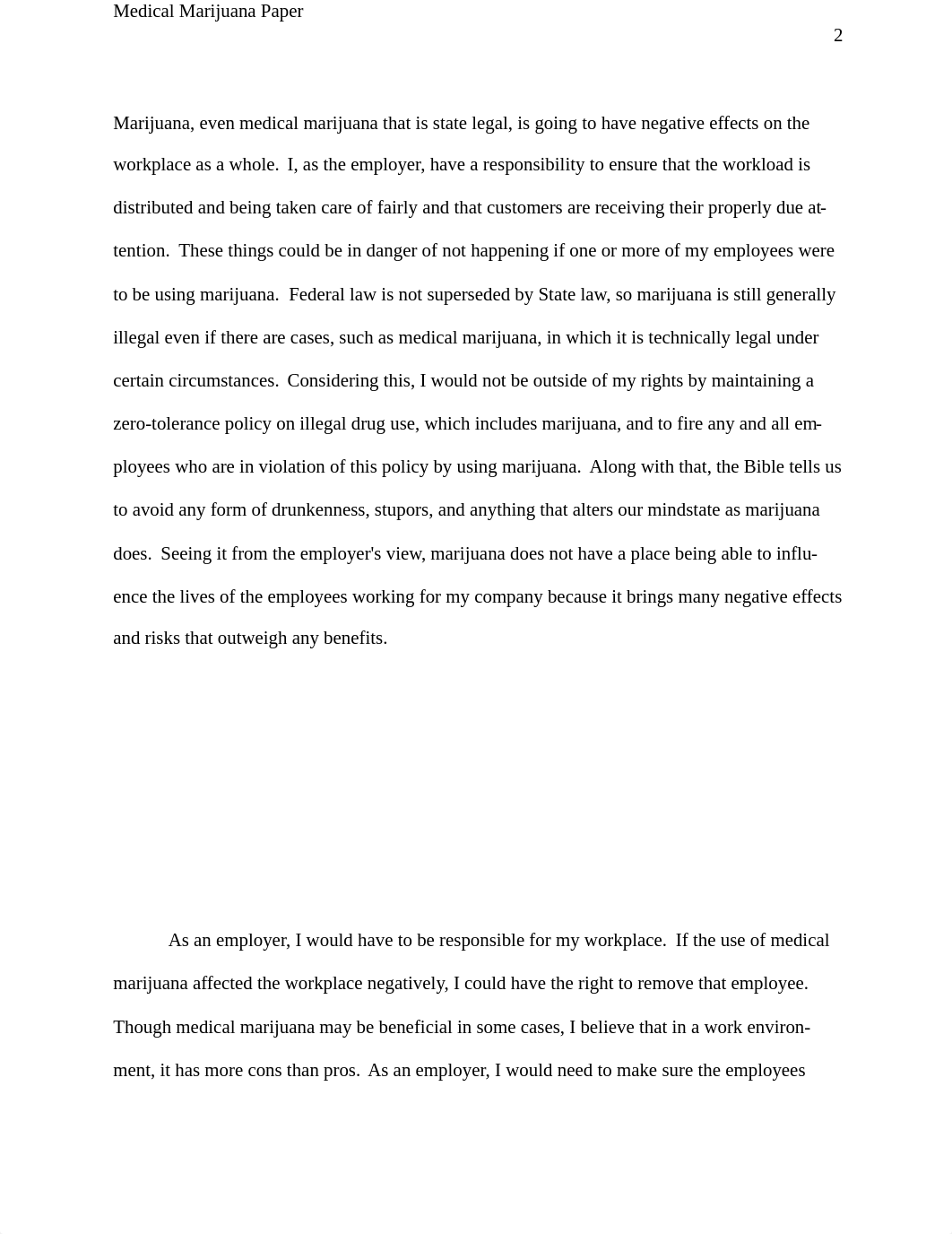 Business Law 273 Medical Marijuana Essay.docx_dttota42khh_page2