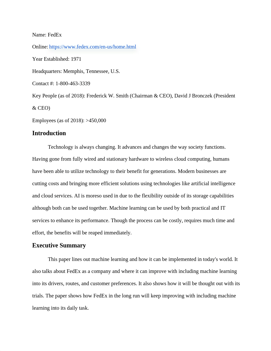 NETW471 G1 Central Machine Learning Solution for FedEx.docx_dtu13ib88nd_page2